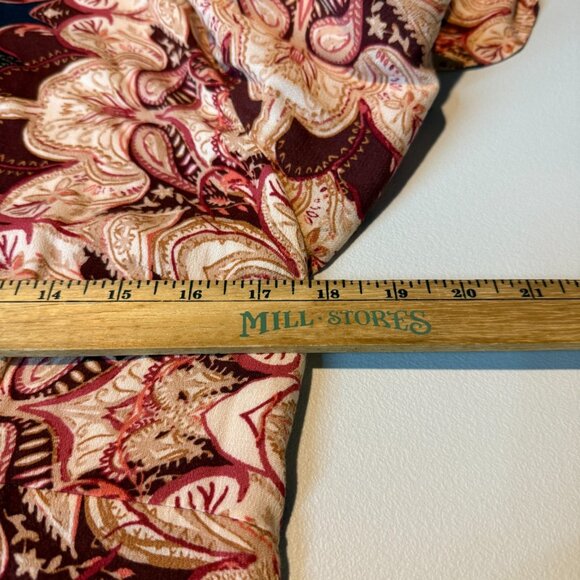 Free People Women 10 Ossie Vibes Tunic Dress Paisley Bell Sleeve Floral Mini - Picture 9 of 11